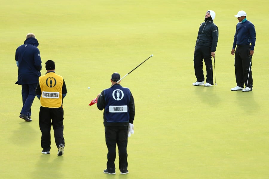 oosthuizen tiger watch ball at open