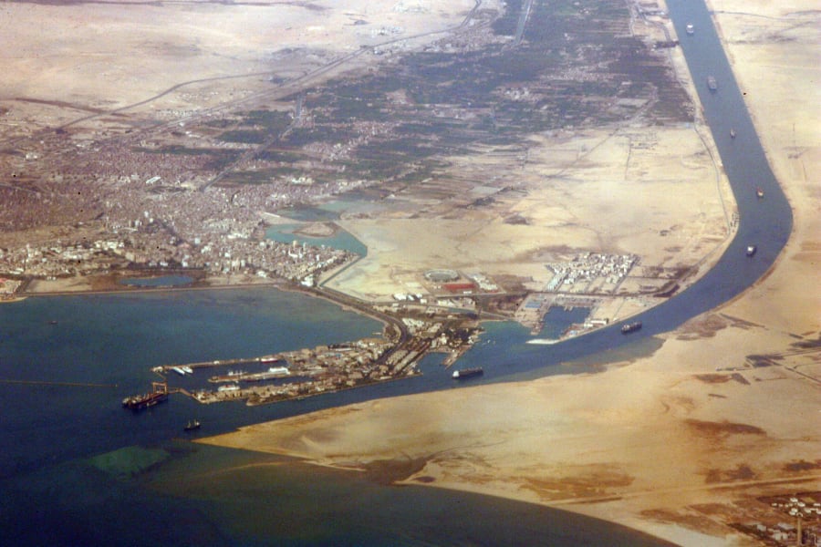 egypt suez canal ariel