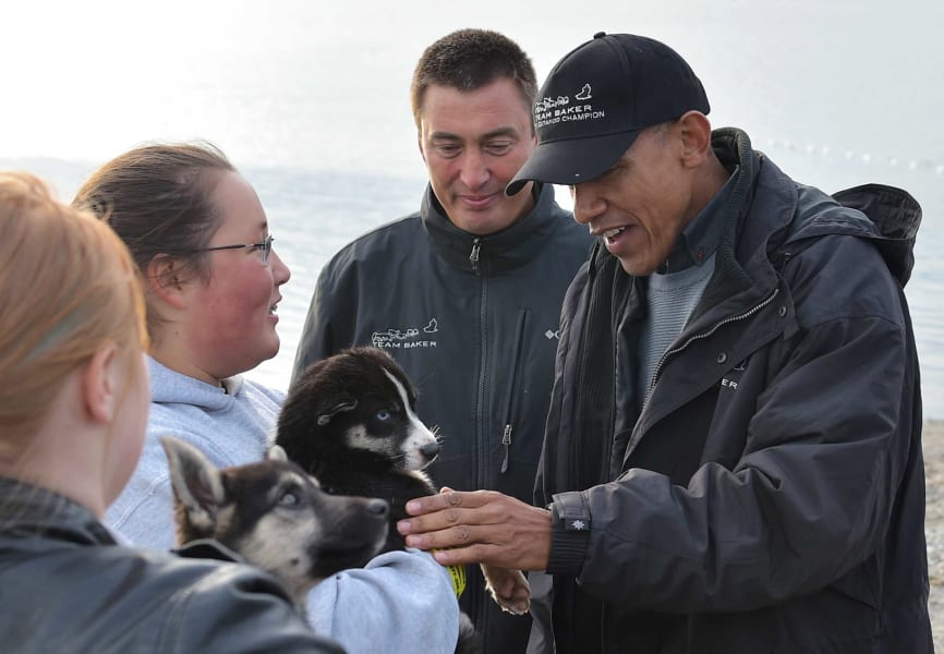 Obama puppy alaska september 2nd