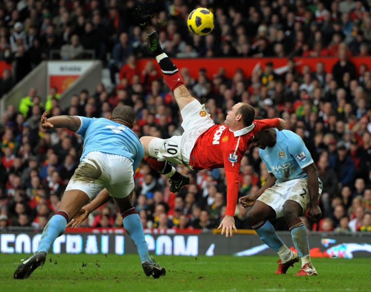 Manchester United vs Man City Feb 2011 wayne rooney