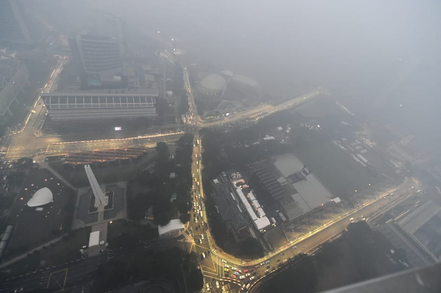 Singapore F1 grand prix haze
