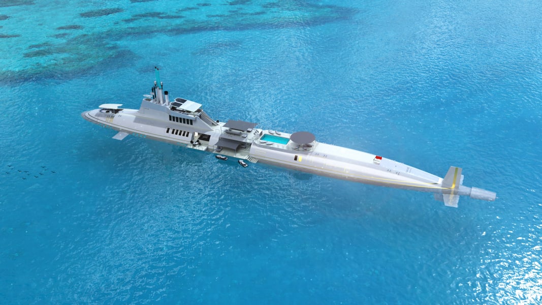 migaloo submersible yacht 
