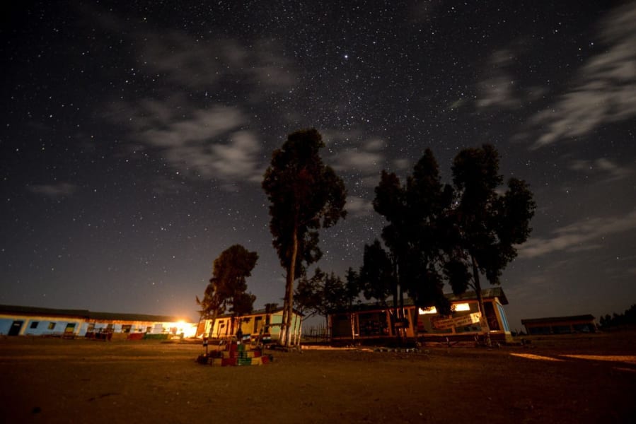 Night stars in Ethiopia