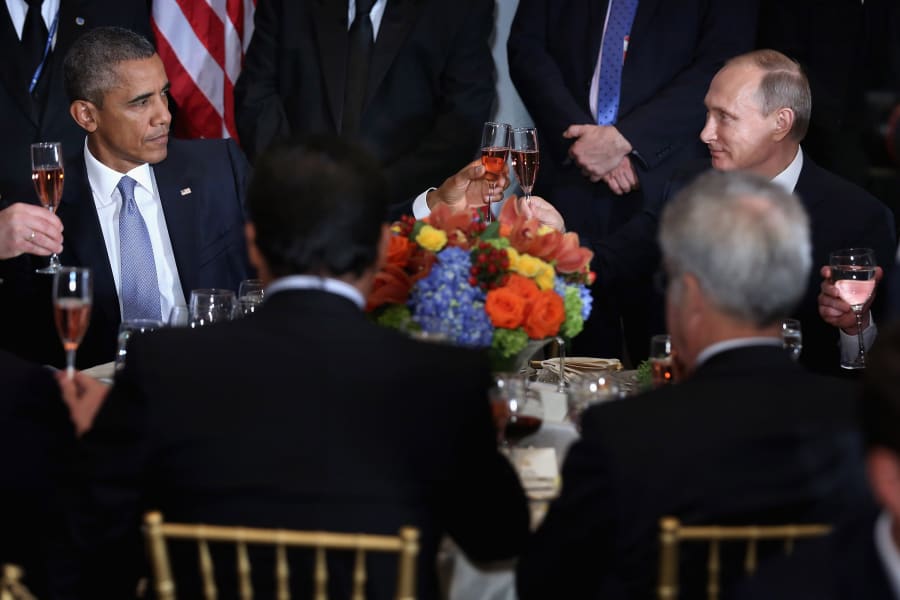 barack obama vladimir putin toast