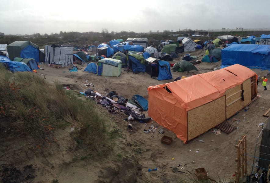 France Calais Jungle whole camp 1
