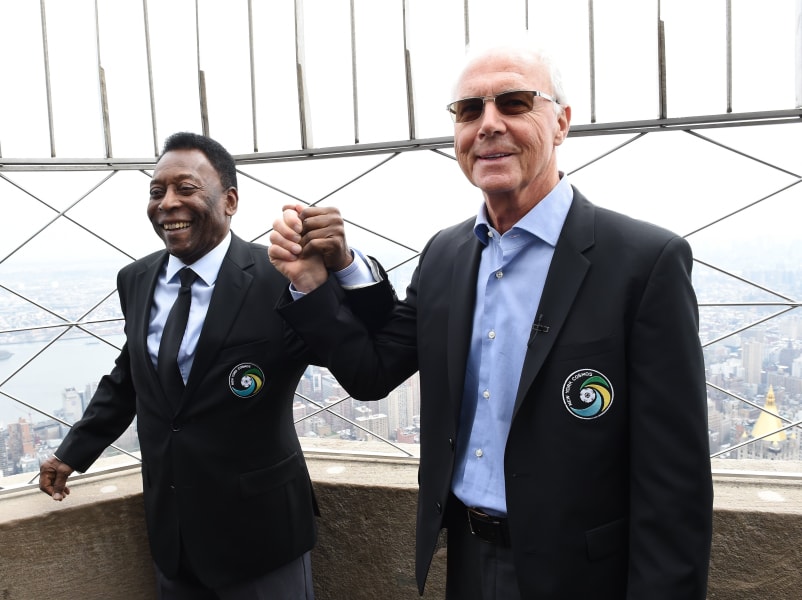 New York Cosmos soccer Pele Franz Beckenbauer