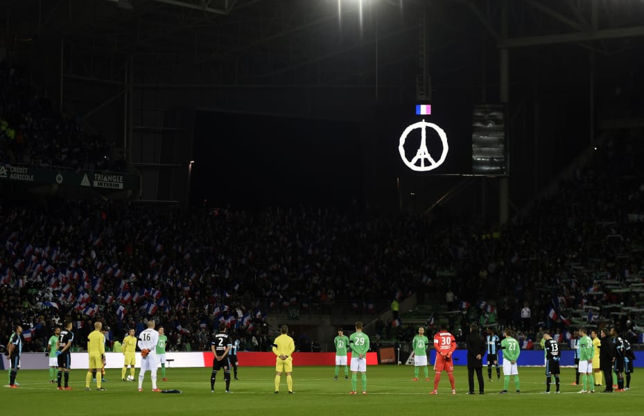 Ligue 1 Saint-Etienne Marseille Paris Attacks tribute