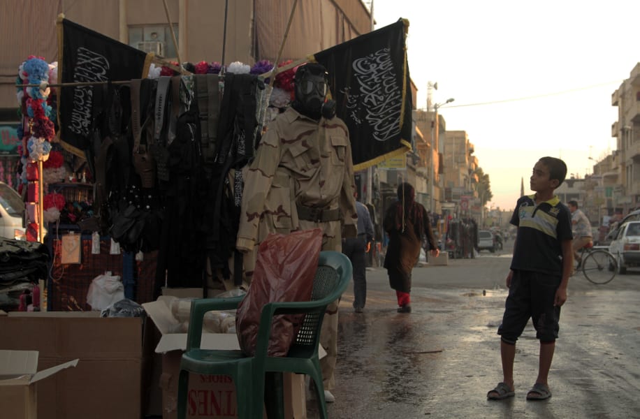 boy raqqa military fatigues