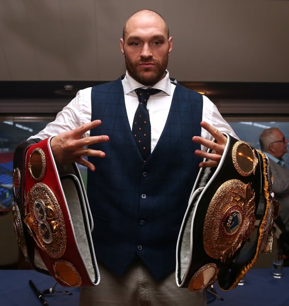 Tyson Fury Belts