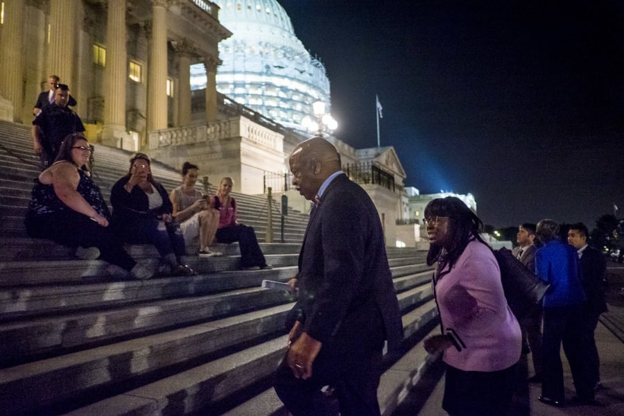 John Lewis sit in overnight 