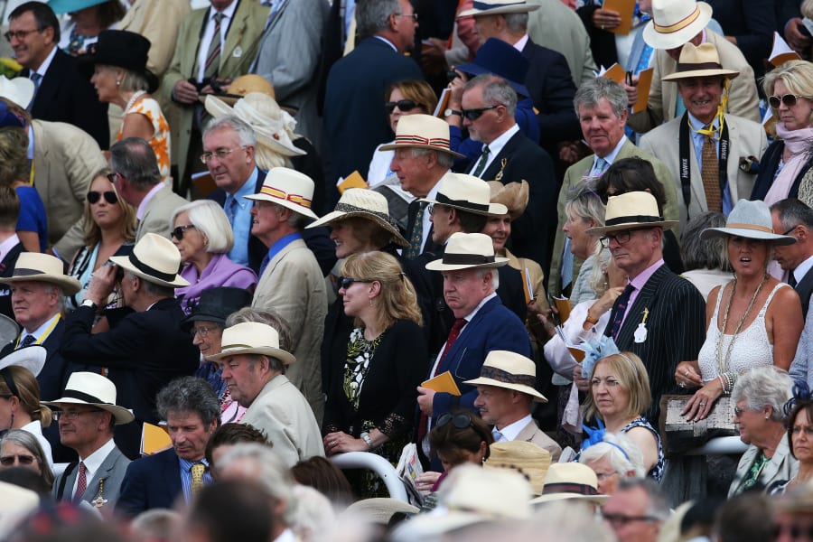 Gentlemen wear Panama hats at Goodwood
