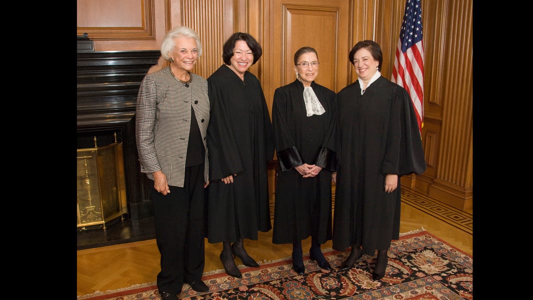 Sotomayor Kagan Women on Supreme Court Group PHOTO O'Connor Ruth Bader Ginsburg 