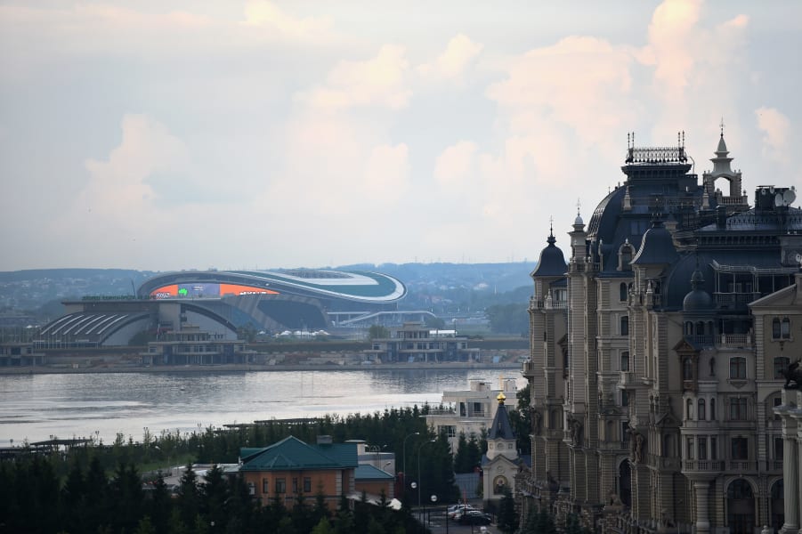Kazan arena river russia world cup 2018 