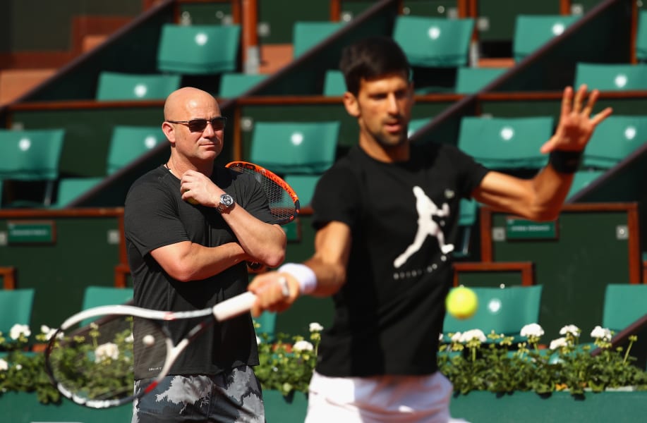 agassi djokovic french open 