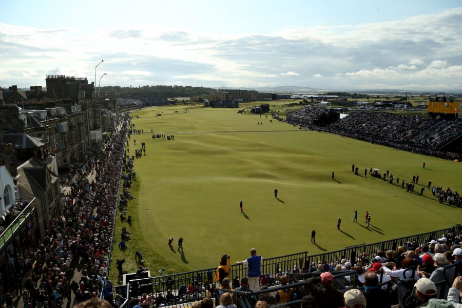 Best British Open golf courses Scotland St Andrews Old Course general view