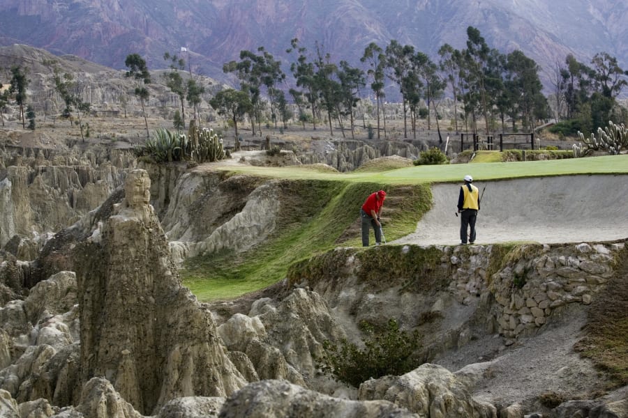 la paz golf club bolivia extreme