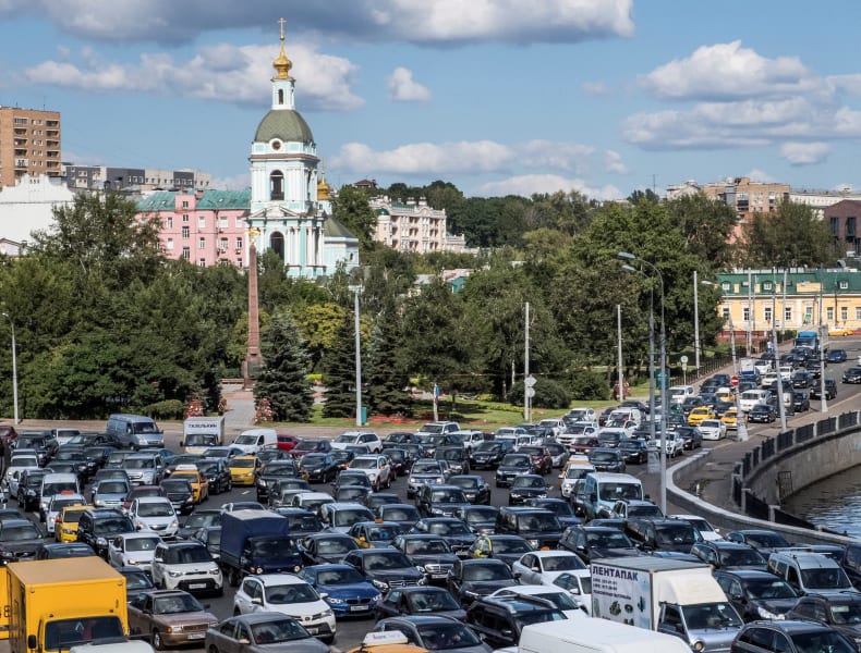 09 rush hour traffic moscow
