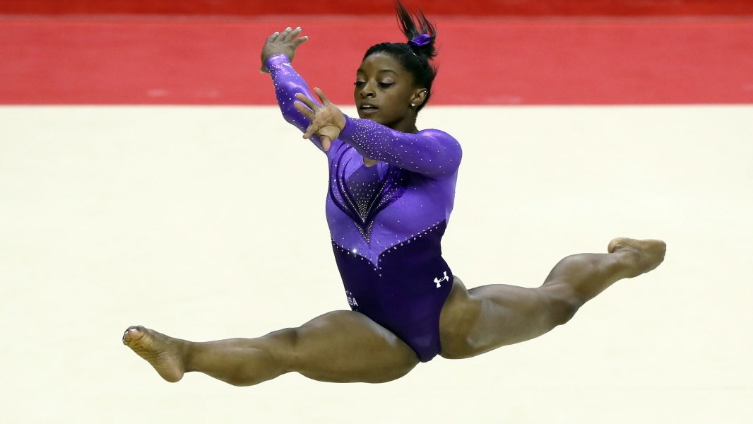 Simone Biles action