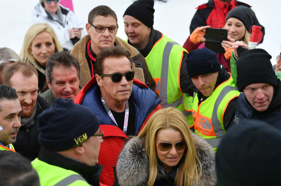 Kitzbuhel downhill World Cup skiing Arnold Schwarzenegger