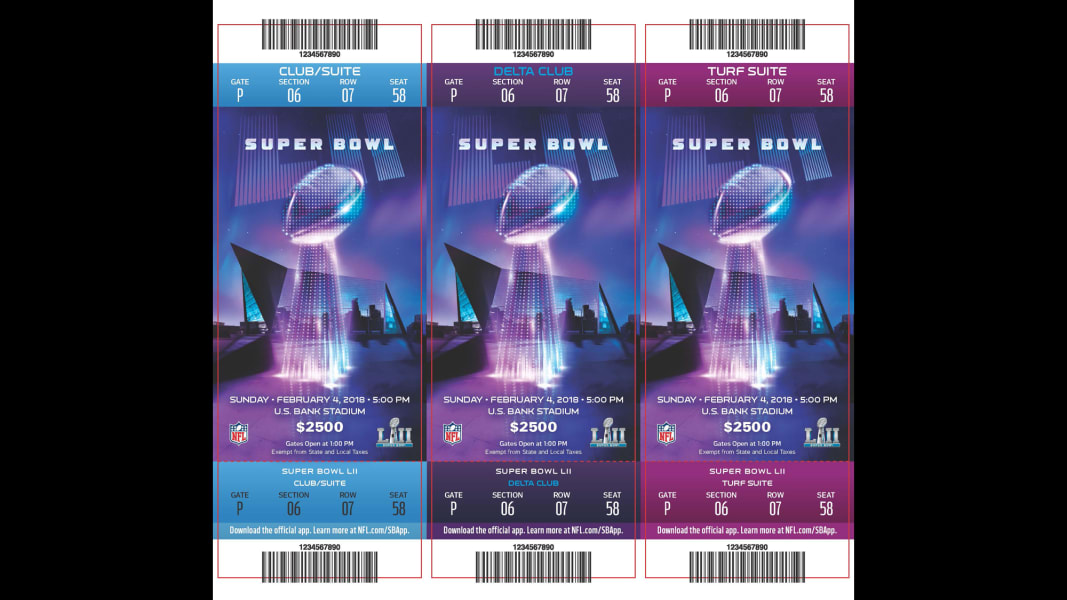 Super Bowl LI Tickets Poster Print Item VARTIARP15322