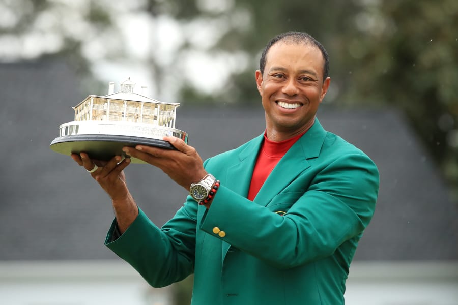Tiger Woods Masters green jacket