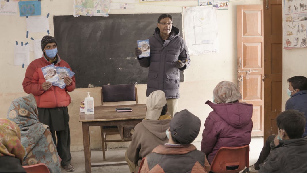 cte snow leopards shafqat hussain in classroom new