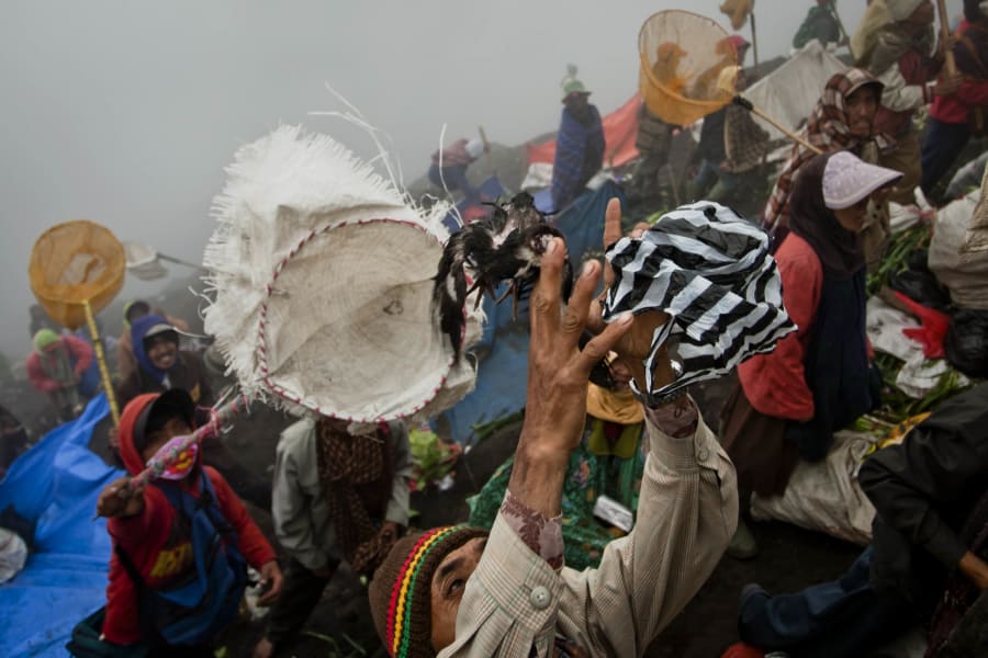 Celebrating Yadnya Kasada  Festival