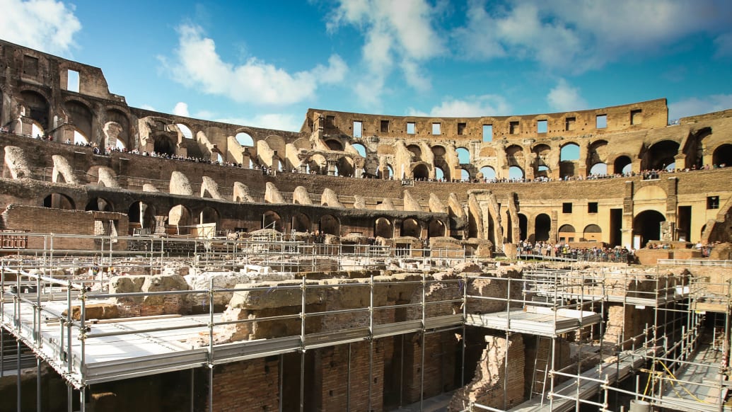 The Colosseum has opened its underground level for the first time in its history.