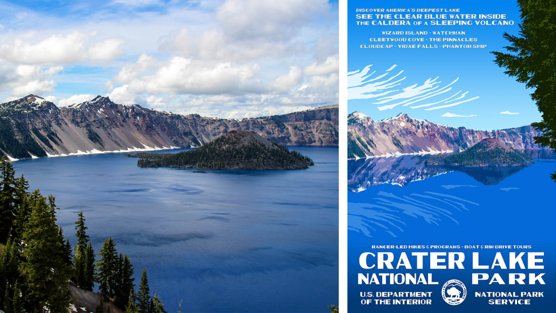 03 national park service posters - Crater Lake