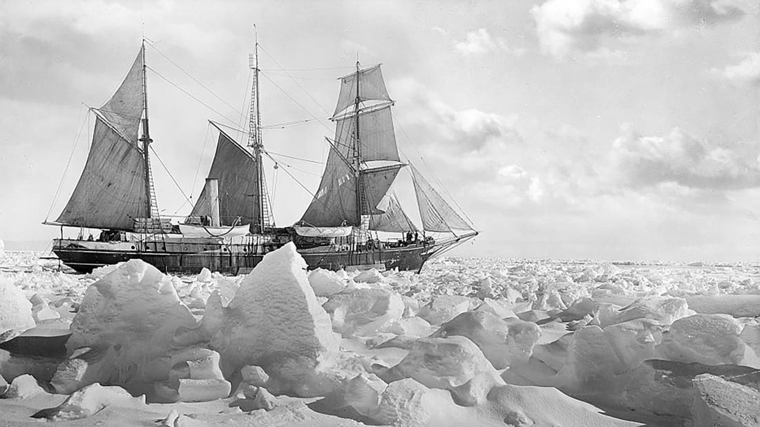 The Endurance, shortly before it sank to the bottom of the Weddell Sea. 