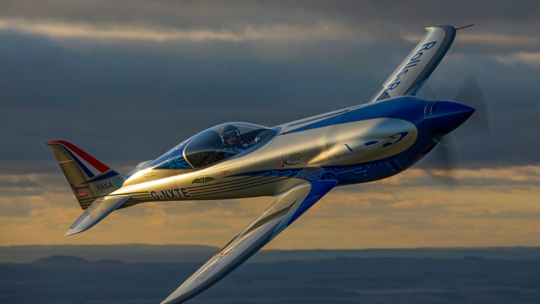 British aircraft engine manufacturer Rolls-Royce says it's new "Spirit of Innovation" vehicle is the "world's fastest all-electric aircraft."