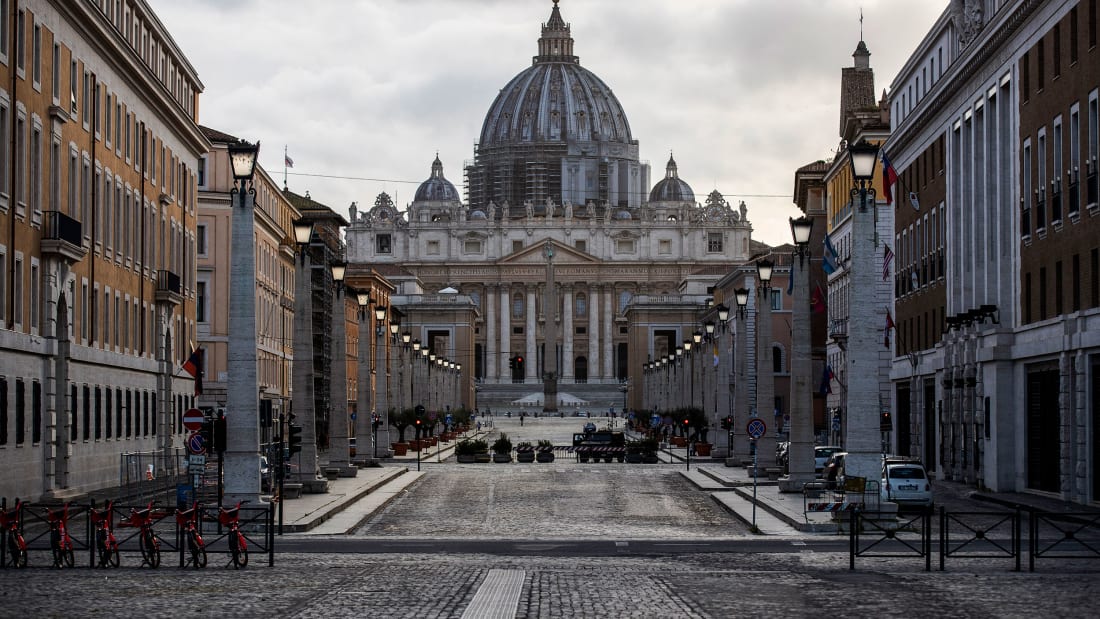 The American tourist smashed two statues in the Vatican Museums.