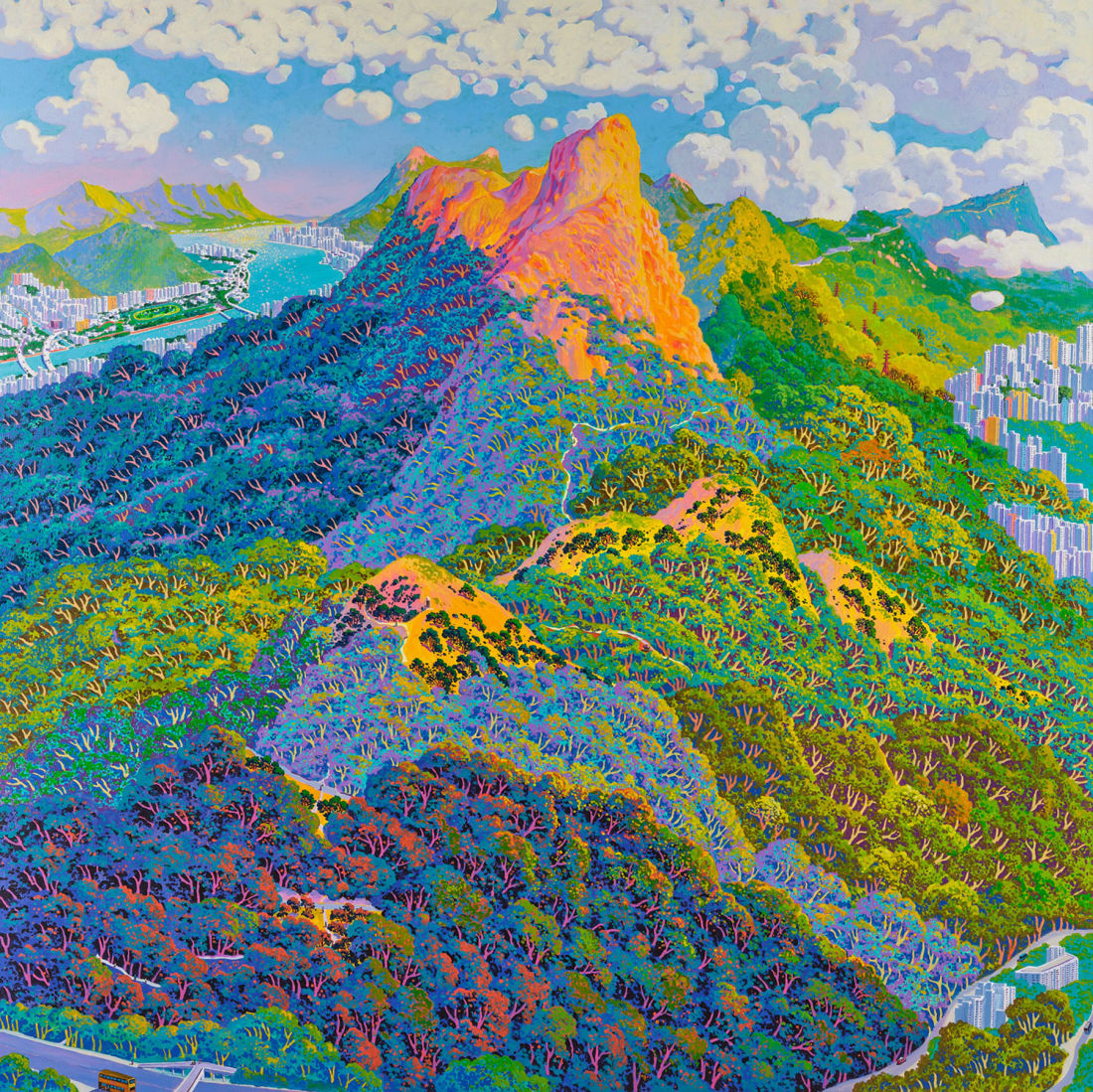Conheça o pintor que cria paisagens "como Lego"