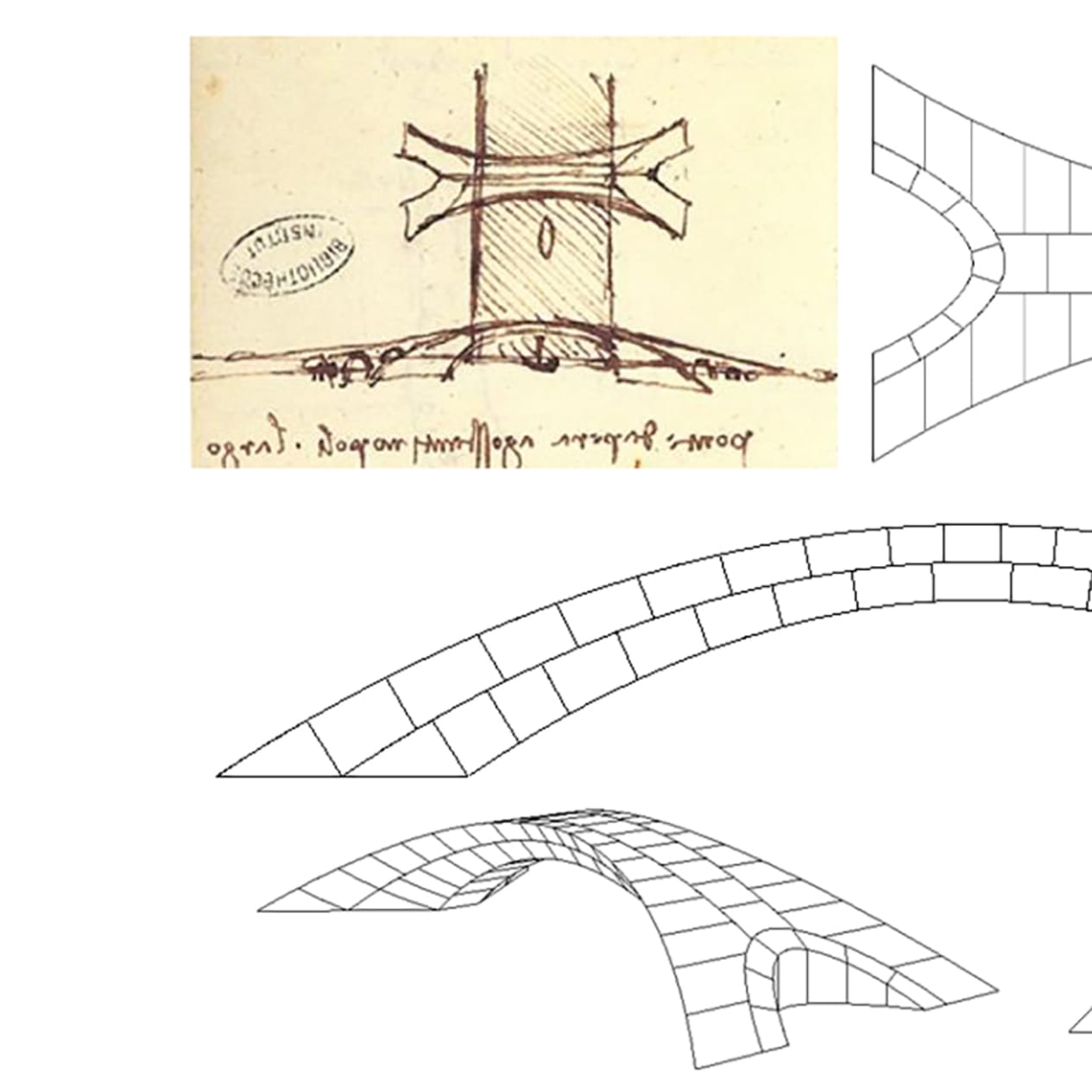 Мост леонардо да винчи чертеж