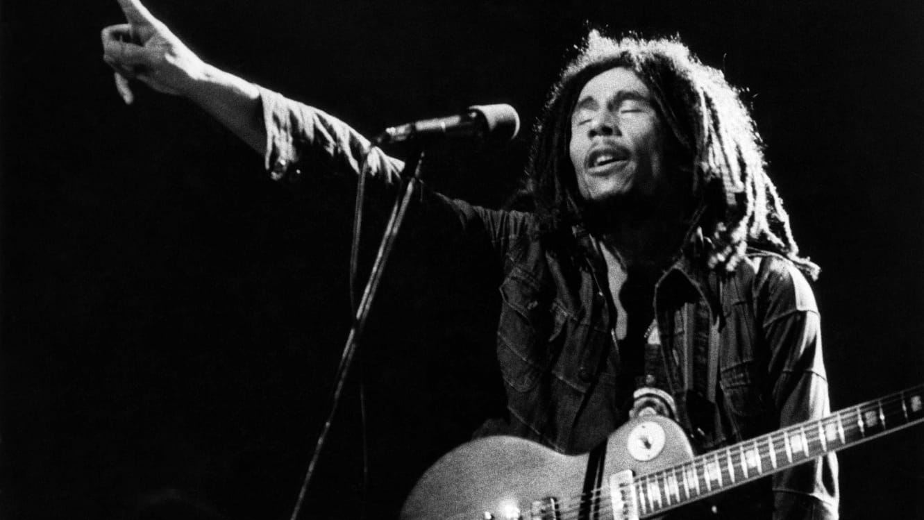 UNITED STATES - MAY 01:  USA  Photo of Bob MARLEY, Bob Marley performing live on stage  (Photo by Richard E. Aaron/Redferns)