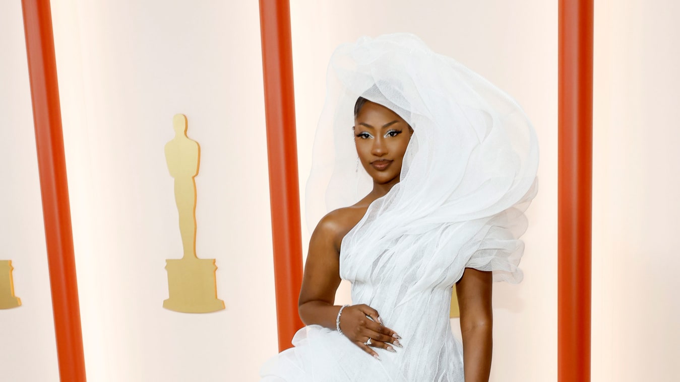 Tems attends the 95th Annual Academy Awards on Sunday in Hollywood, California.