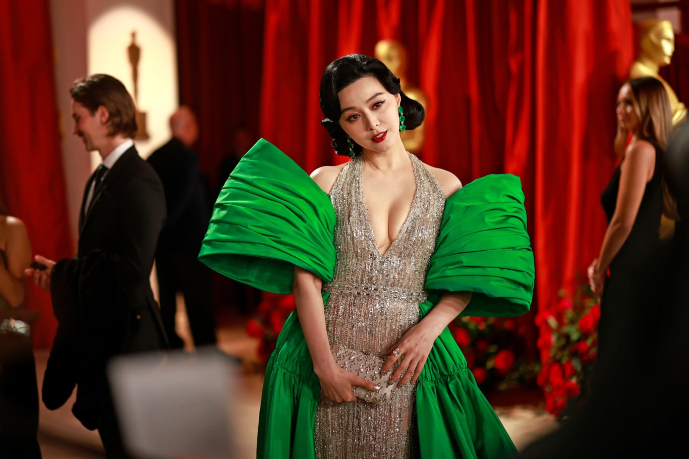 Fan Bingbing arrived in a voluminous Tony Ward Couture gown.
