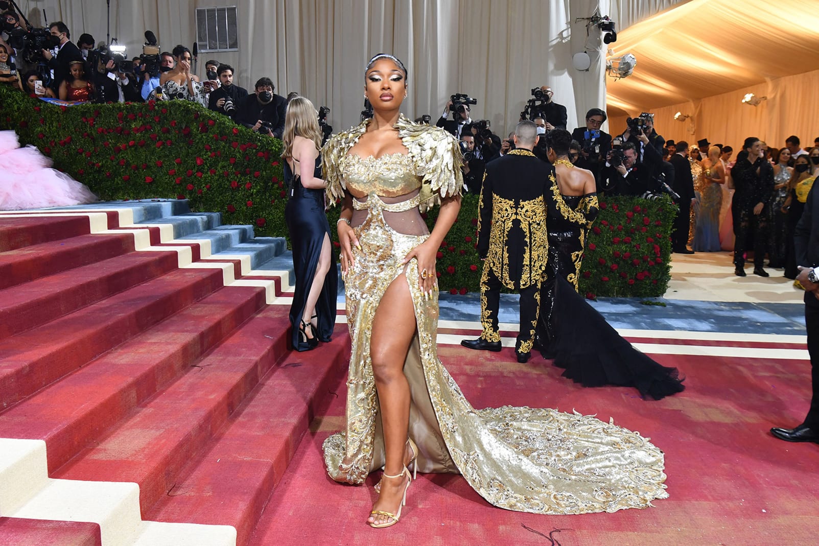 Marjorie Harvey and Megan Thee Stallion Battle It Out In Bottega Veneta  Dress