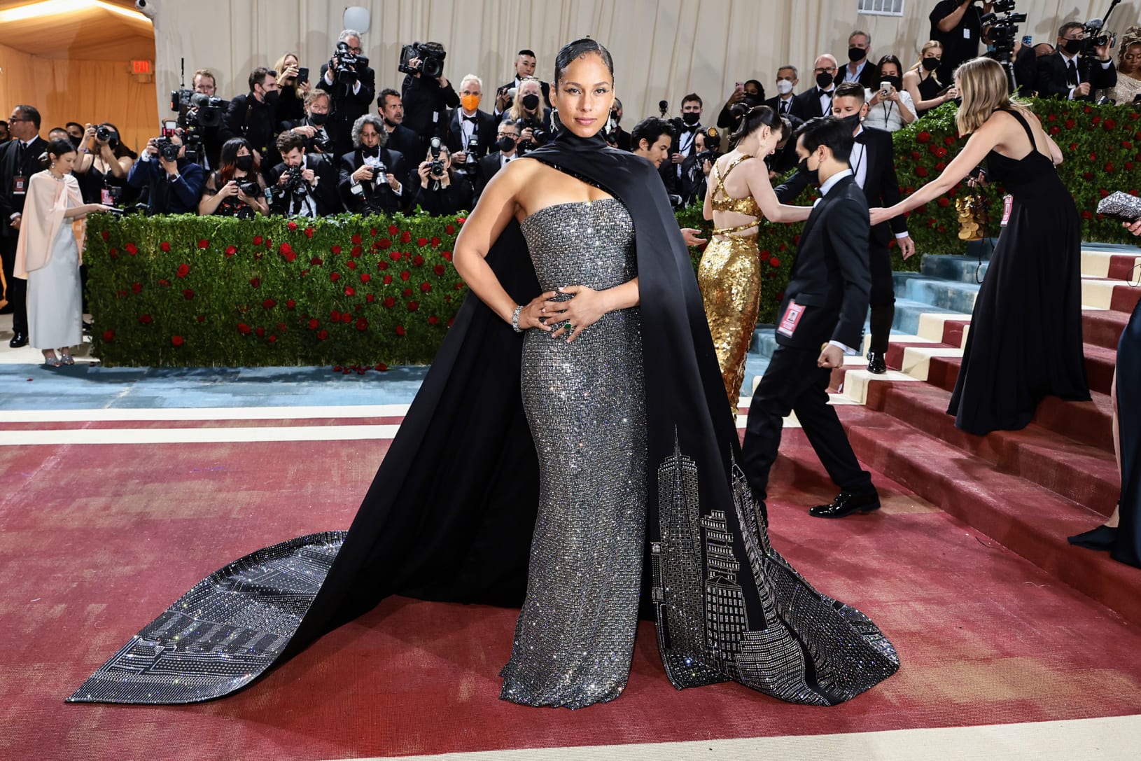 Alicia Keys in Ralph Lauren. 