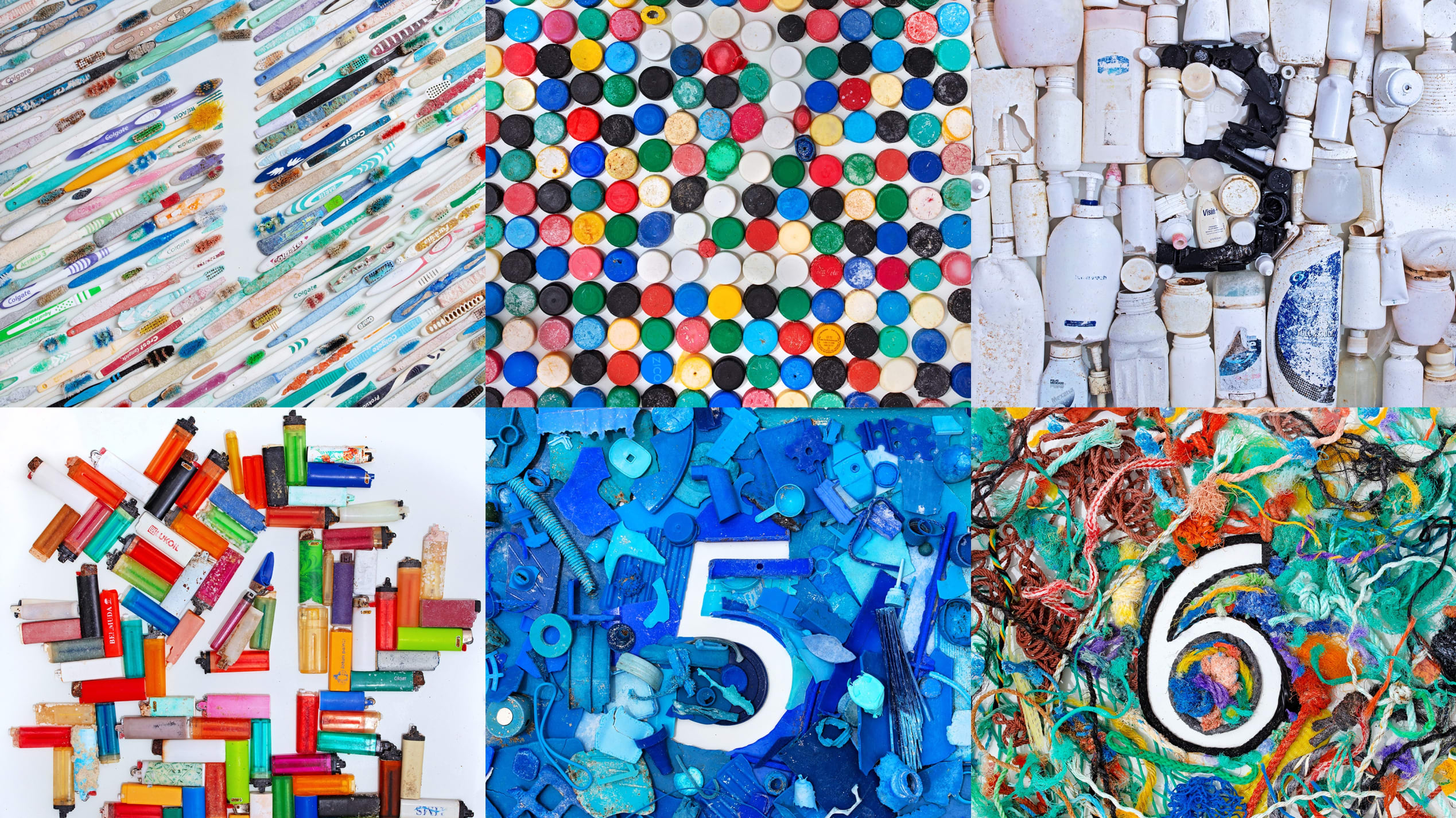 Meredith Andrews用海洋塑料制作独特的艺术作品，在Instagram上制作降临节日历。 