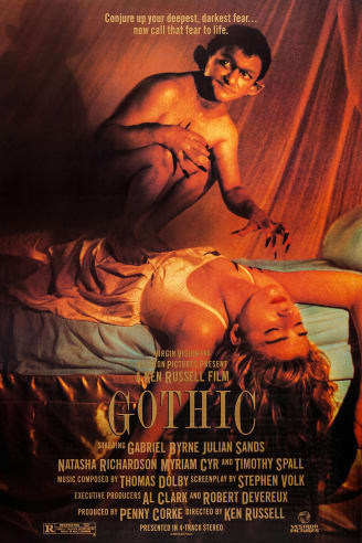 Movie poster for 1986 film Gothic