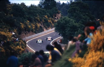 Joe Honda experimented with blur and natural backdrops to create images that reflected his love of Impressionist painting. France, 1972.