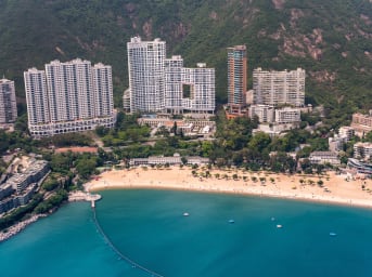 An aerial view of Repulse Bay.