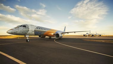 Embraer E190 E2 Looks Like A Shark Has No Middle Seats Cnn Travel