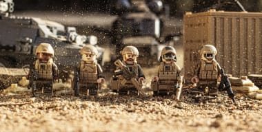 minifigure parts Special Forces 5 man Squad Military made with real LEGO R 