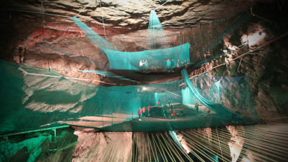 Deep Thrills Crazy Cave Trampolines In Wales Cnn Travel