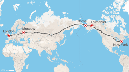 Map Of Alaska And Russia Border Road from Europe to U.S.? Russia proposes superhighway | CNN Travel