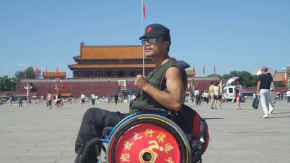Disabled Man In Wheelchair Journeys Across China Cnn Travel