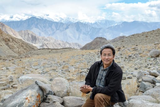 Sonam Wangchuk in Ladakh, India del Nord.