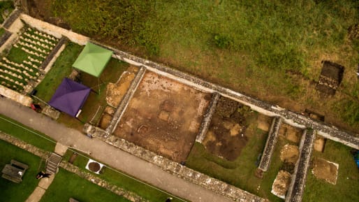 The mosaic indicates that the "Romanised" way of life continued in Britain long after the Romans had left the country.